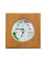 термометр с гигрометром банная станция квадрат термо, липа, th-11t, 212f, банный эксперт